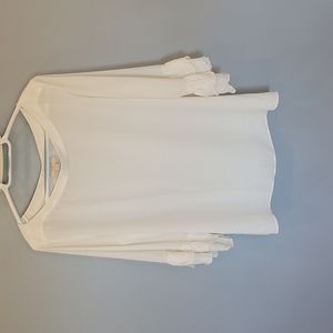 LOFT Outlet ivory blouse
